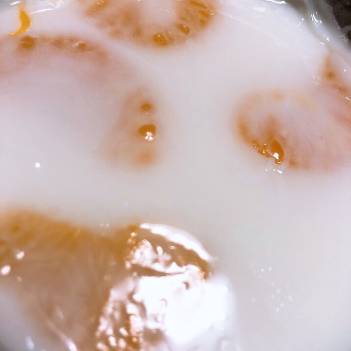 みかん入り牛乳プリン